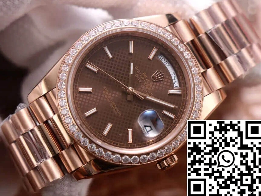 M228345RBR-0005 Chocolate Color Rolex Factory Day-Date Dial EW 0217